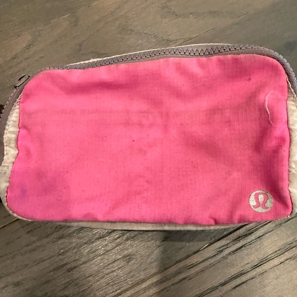 Lululemon Pink and Gray Pouch - Picture 1 of 3
